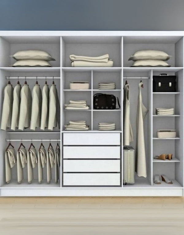 دريسنج ام دى اف أبيض - 180×200×50 سم كود Dressing15008