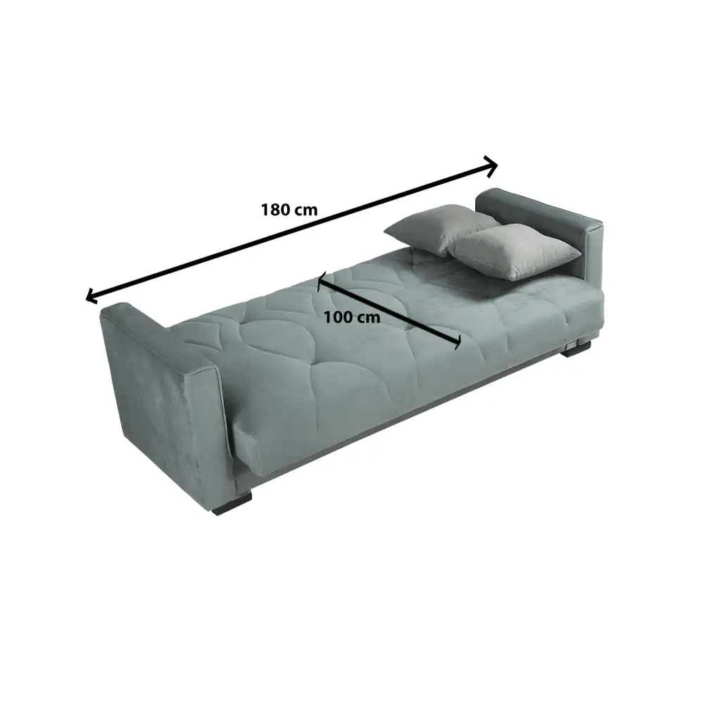 2020 صوفا بد الدورا رمادى فاتح كنبة سرير - اثاث _ sofa bed