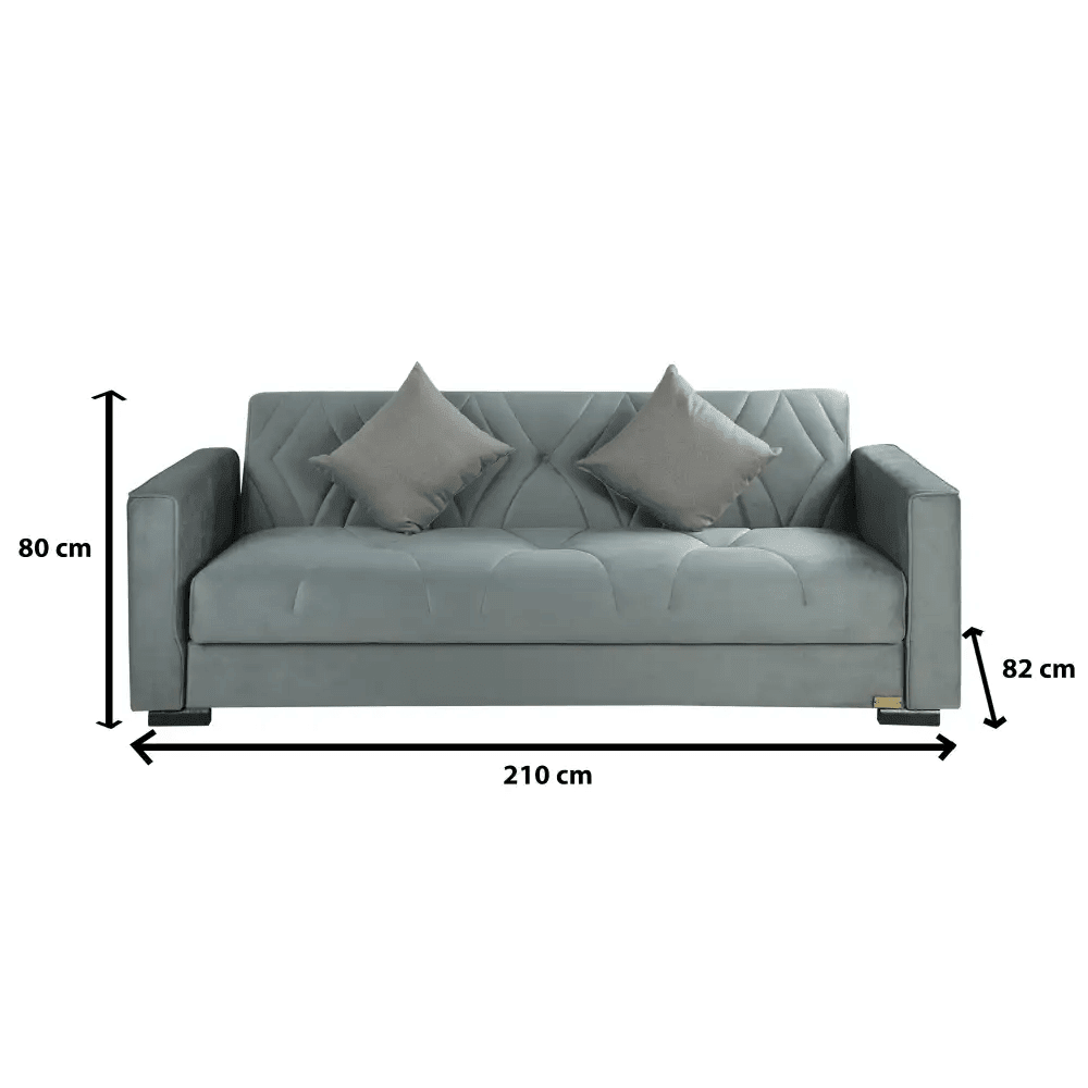 2020 صوفا بد الدورا رمادى فاتح كنبة سرير - اثاث _ sofa bed