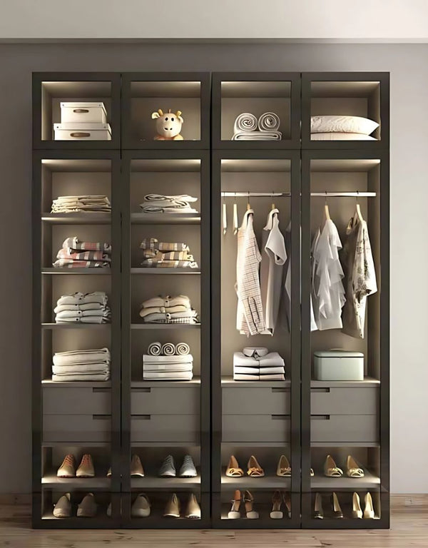 درسينج خشب ام دي اف أسود - 220×150×50 سم كود Dressing15015