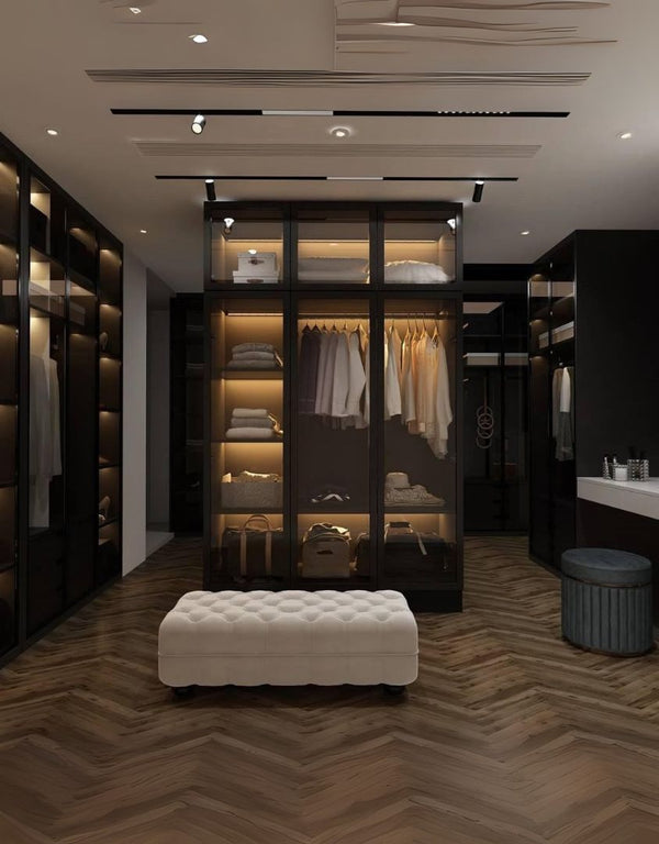 دريسنج ام دي اف اسود - 240×150×50 سم كود Dressing15012
