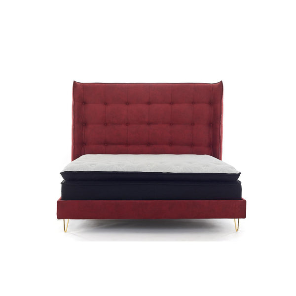 Red fallen mattress bed from Janssen