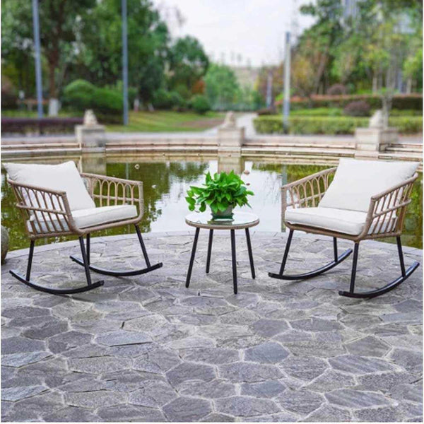 White/Beige Garden Set