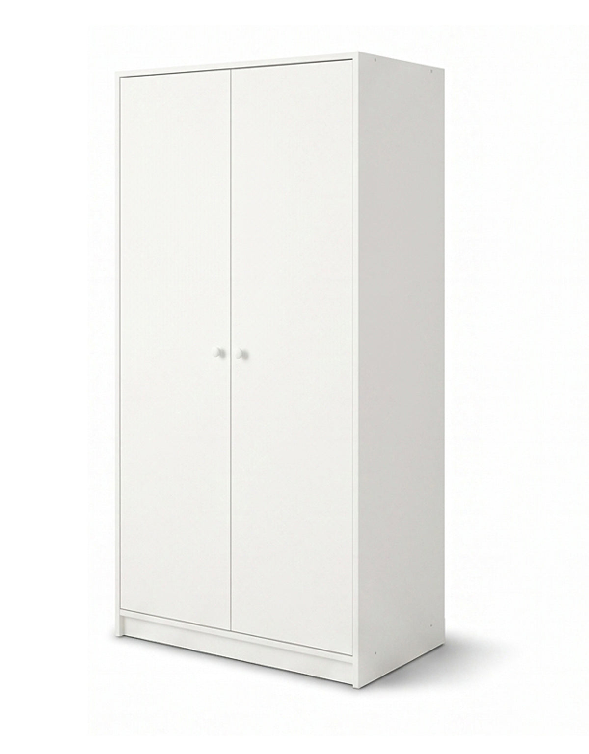 دولاب خشب إتحاد أوربي ضلفة أبيض - 80×40×176 سم كود Wardrobe17006