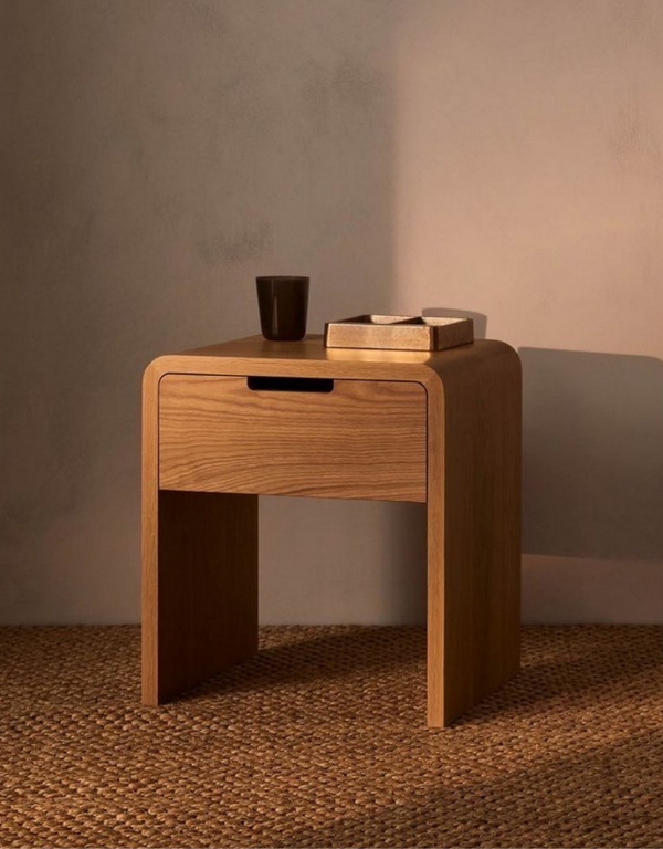 كومود خشب سويدي طبيعى بنى - 40×50×29 سم كود Commode14008