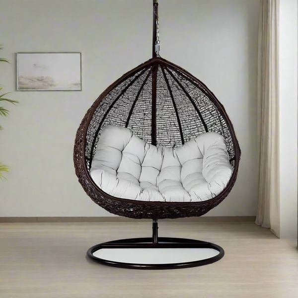 Colored rattan swing outdoor furniture