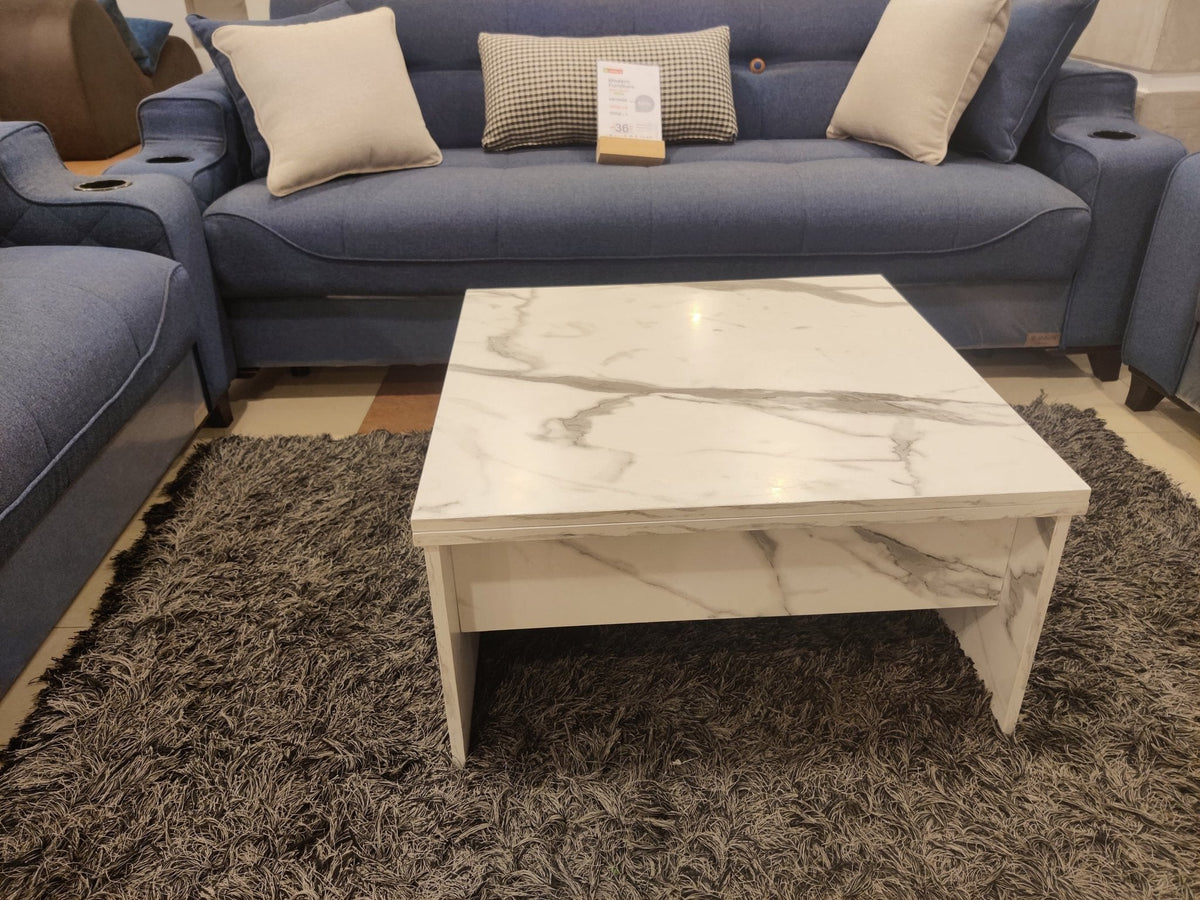 الدورا ترابيزة رادو ابيض رخامى كود moderntable7008 _ living room