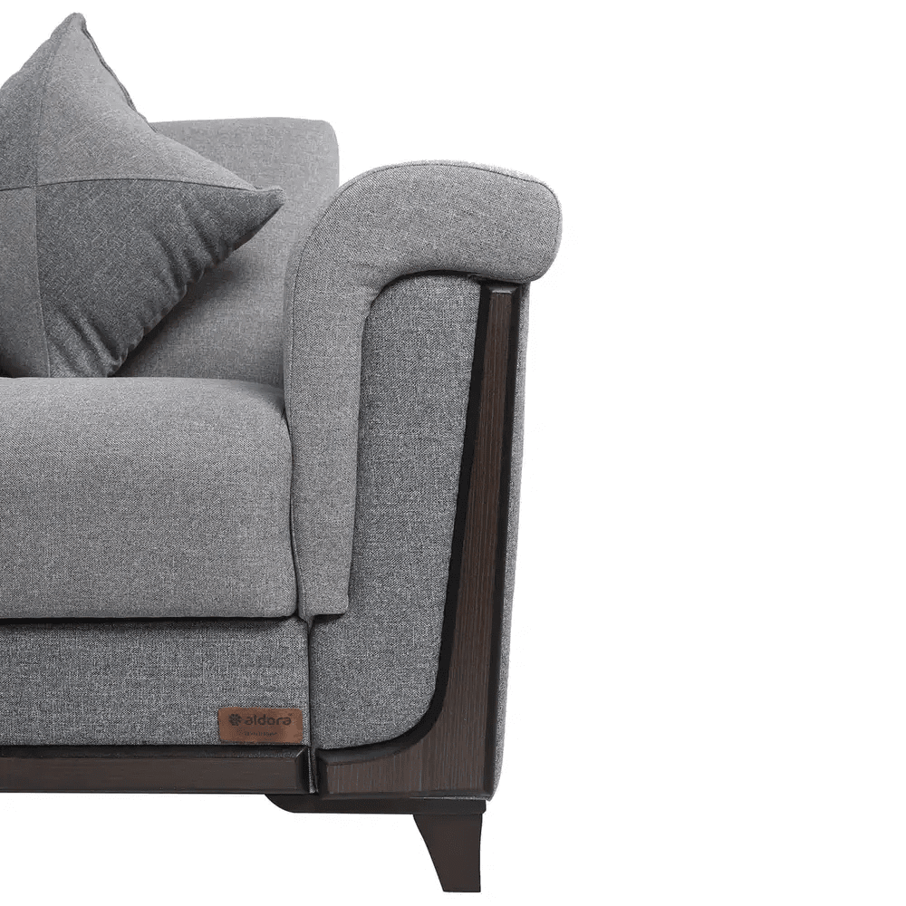 Light gray Dura Liva sofa _ living room