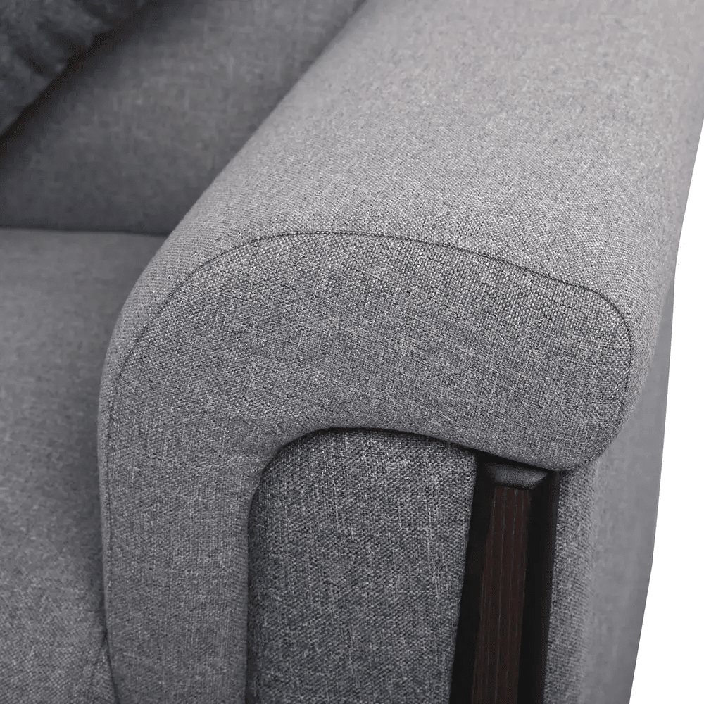 Light gray Dura Liva sofa _ living room