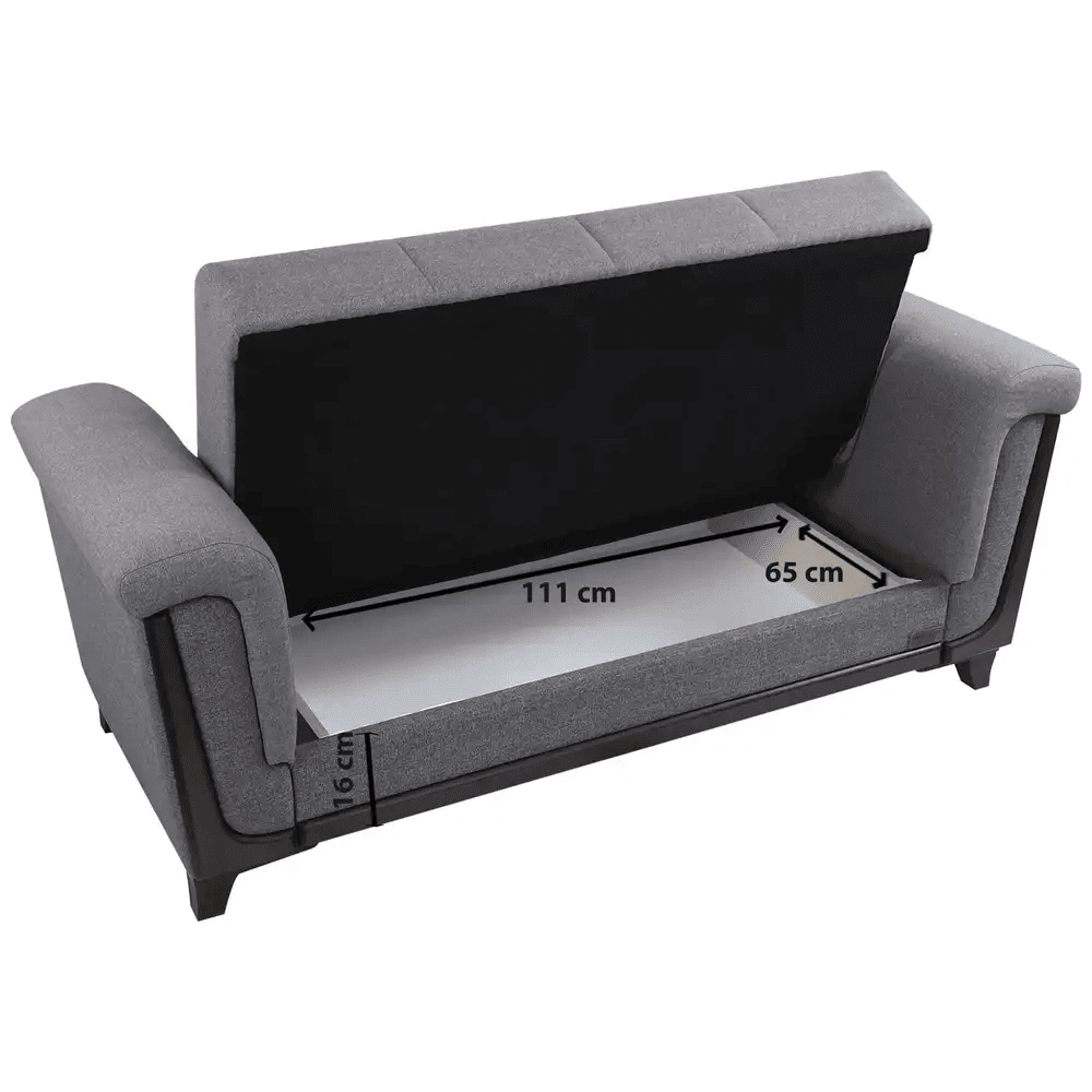 Light gray Dura Liva sofa _ living room