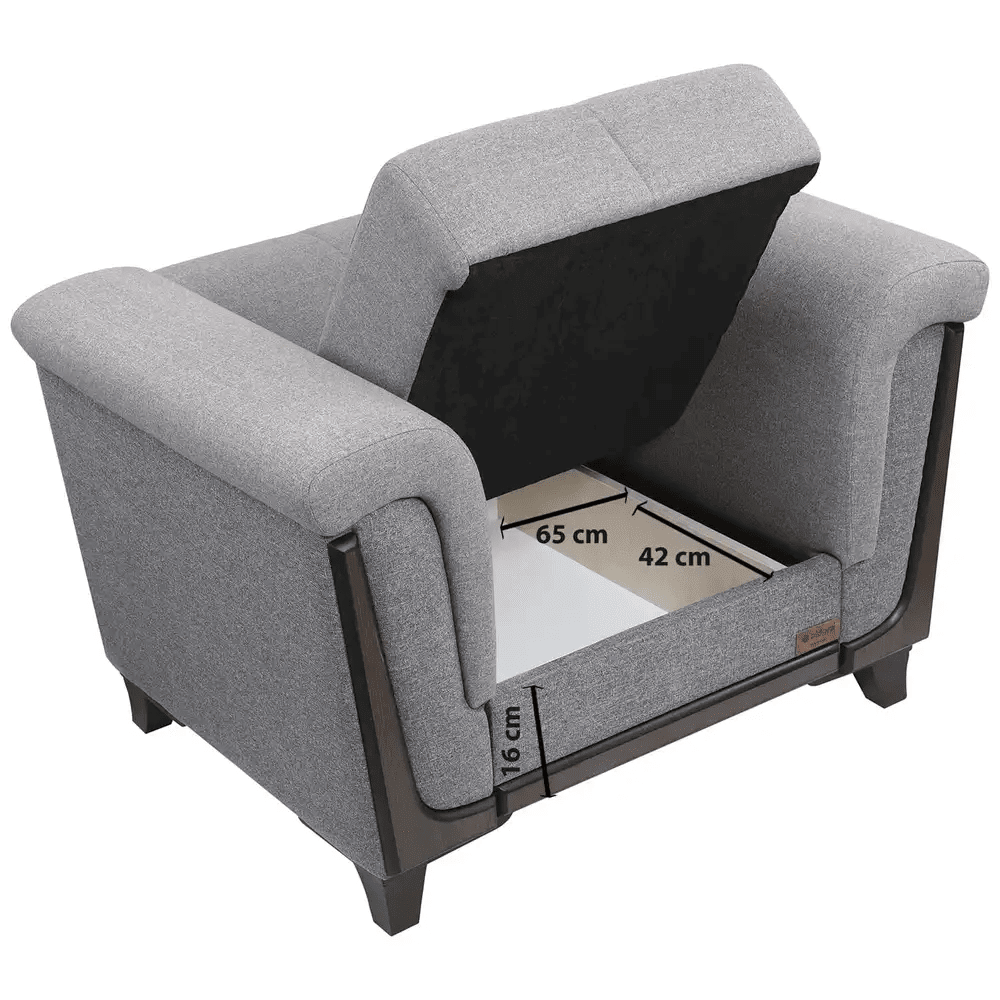 Light gray Dura Liva sofa _ living room