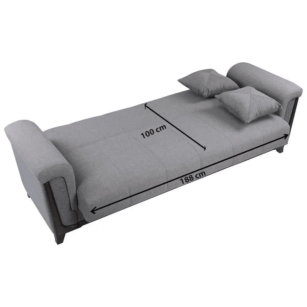 Light gray Dura Liva sofa _ living room