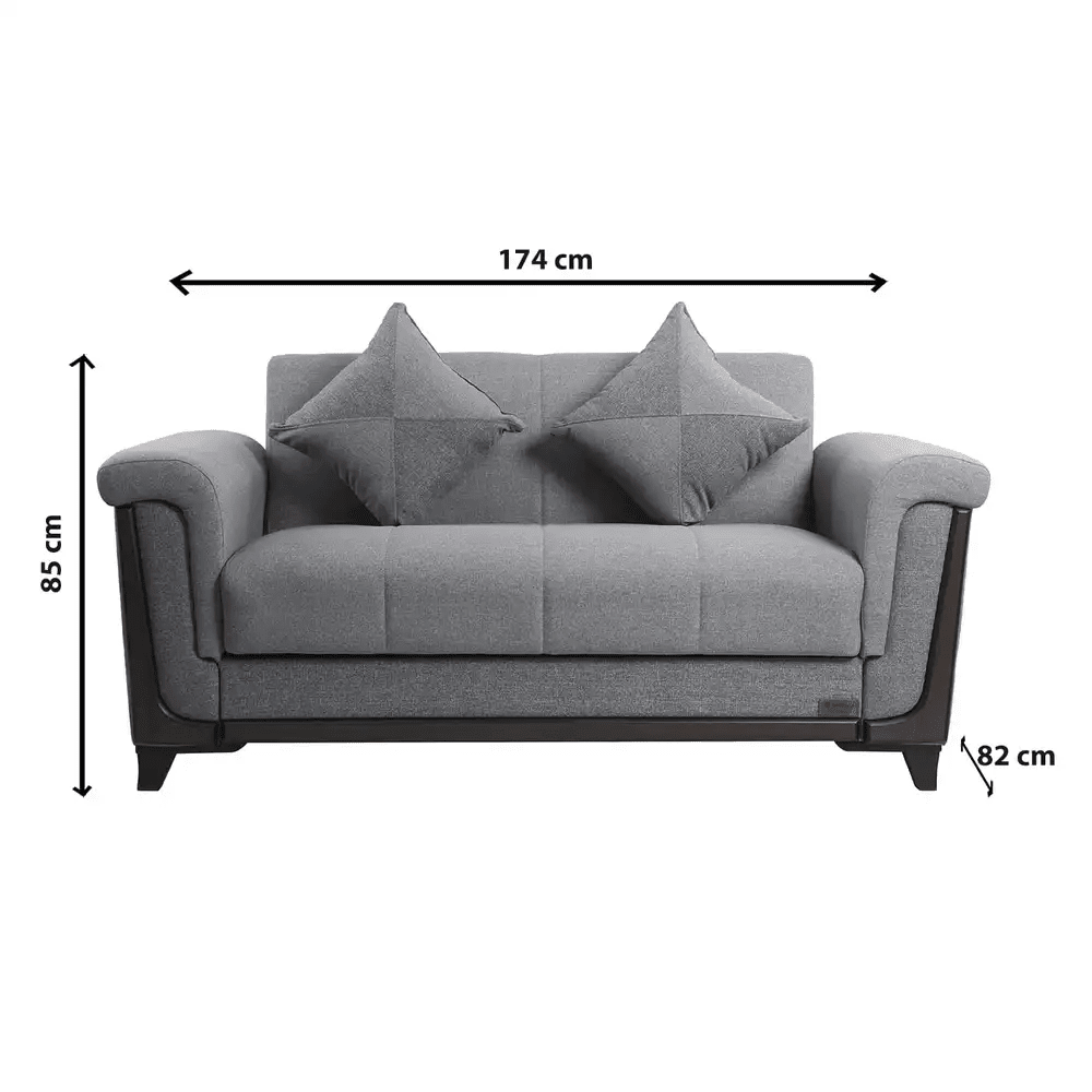 Light gray Dura Liva sofa _ living room