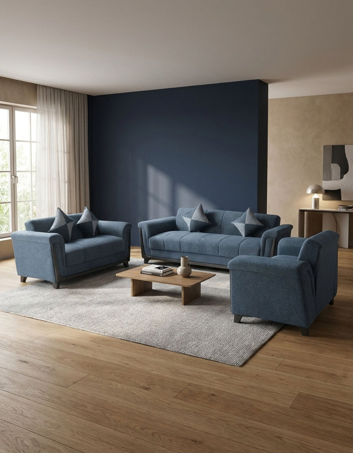 انتريه الدورا ليفا رمادي داكن _ living room