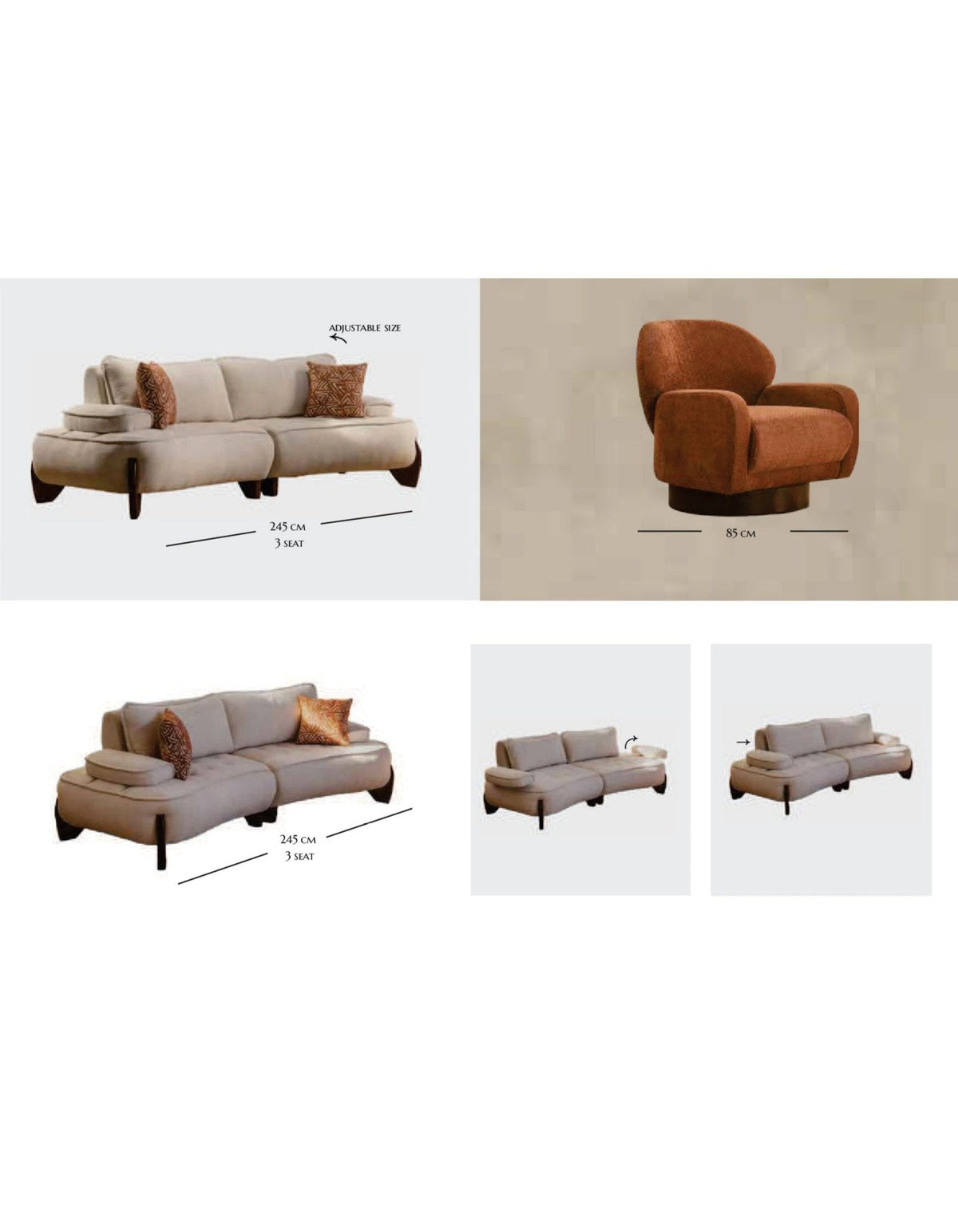 انتريه فيينا كود TH-lounge 7020 _ living room