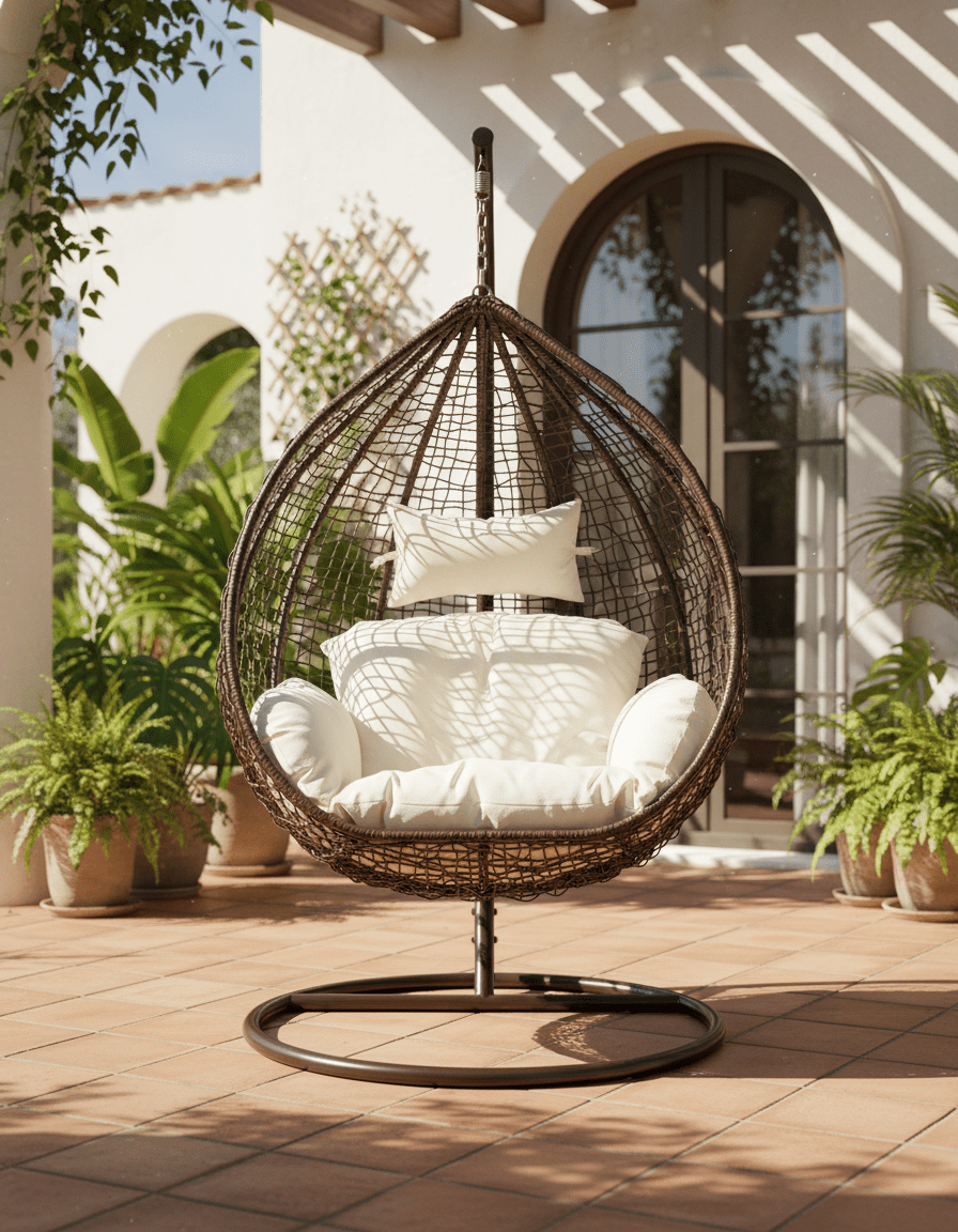 اثاث خارجي مرجيحة راتان، ملون كود outdoor4010 _ أثاث خارجي
