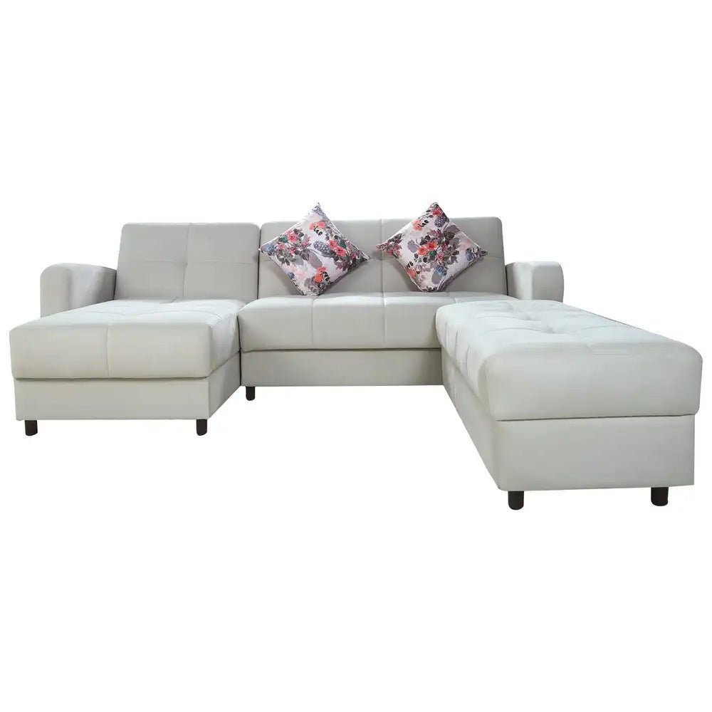 White modern L-shaped corner multi-purpose sofa bed sofa10002 _ sofa bed