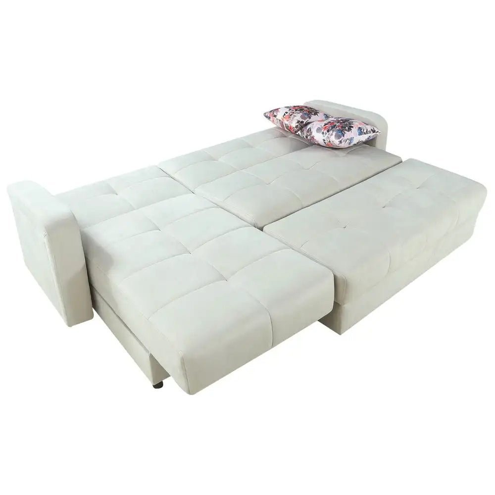 White modern L-shaped corner multi-purpose sofa bed sofa10002 _ sofa bed