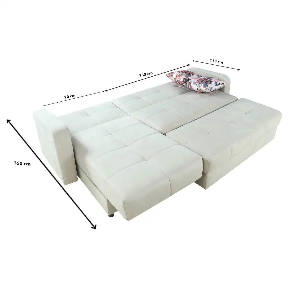 White modern L-shaped corner multi-purpose sofa bed sofa10002 _ sofa bed
