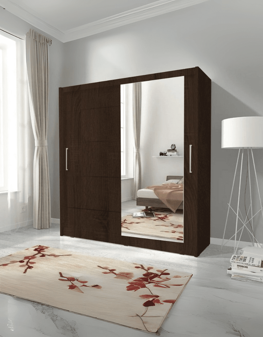 دولاب ام دي اف ضلفتين - 220×120×50 سم كود Wardrobe17000 _ دولاب