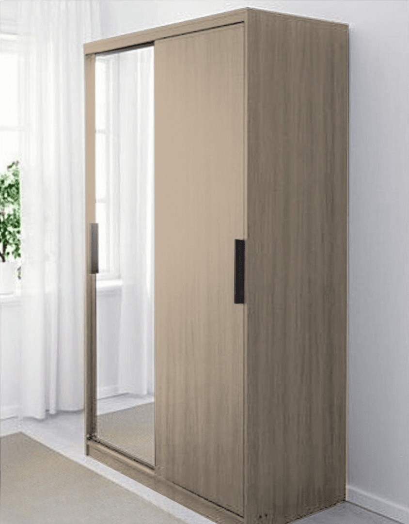 دولاب ام دي اف ضلفتين - 50×195×120 سم كود Wardrobe17022 _ دولاب