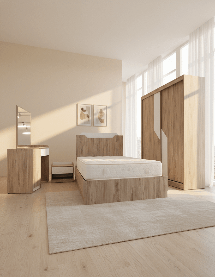 DOM-CLARA-1BED TBR006- (WRS120) children's and youth bedroom - code _ bedrooms