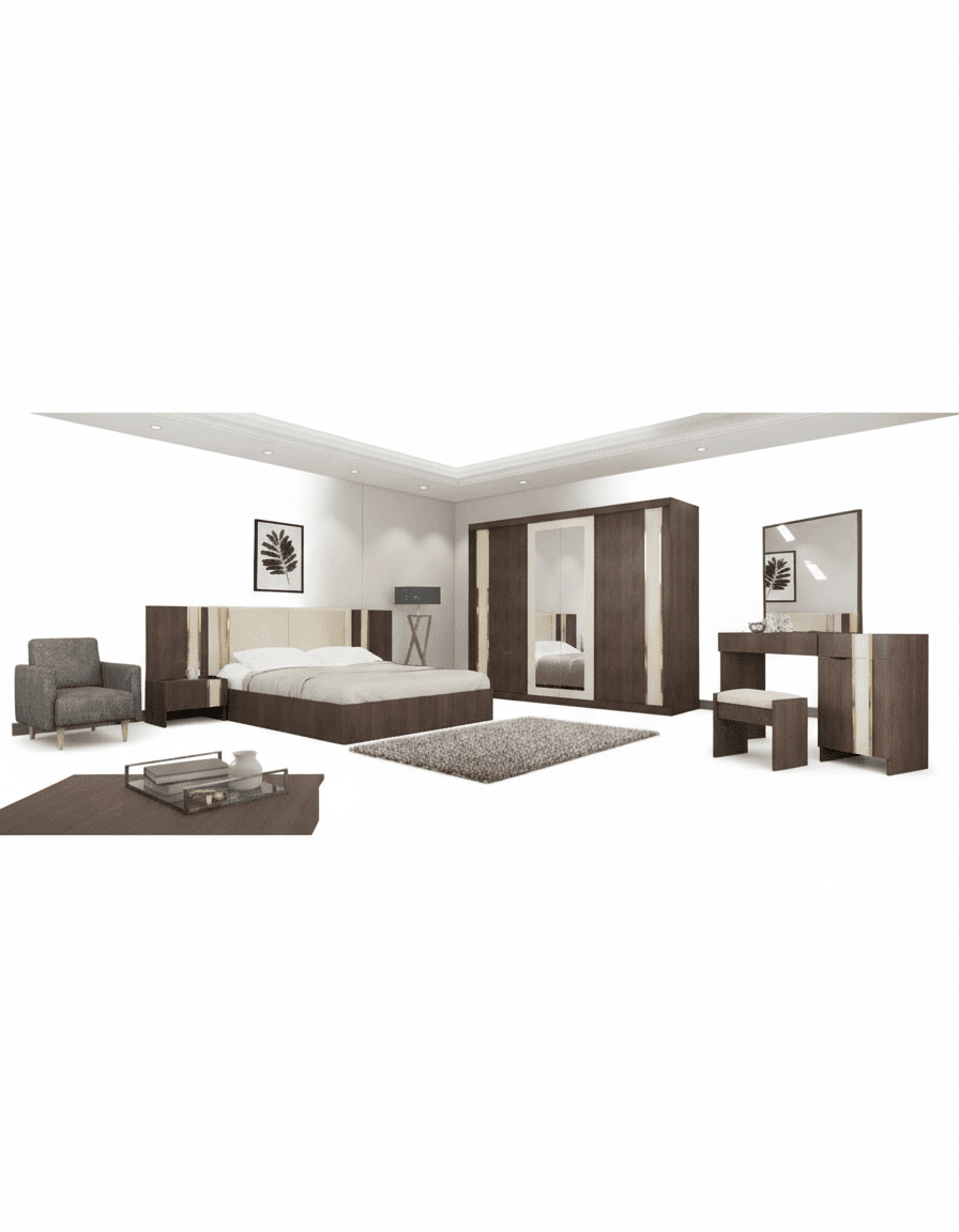 DOM-IMAGE- MBR015 غرف نوم – مودرن – ماستر – كود _ غرفة نوم