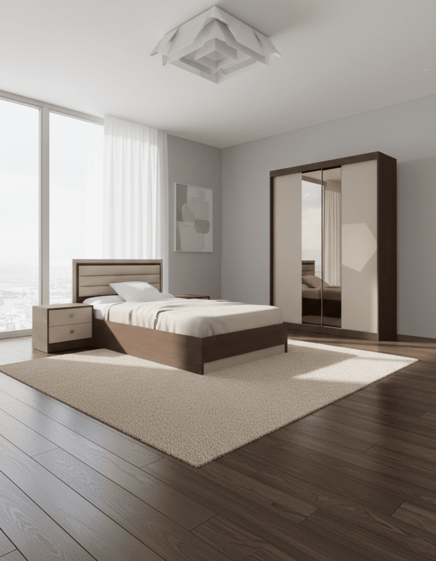 DOM-RIMMINI- 1BED- TBR002 (WRS 160 ) غرف نوم – مودرن – ماستر – كود _ غرفة نوم