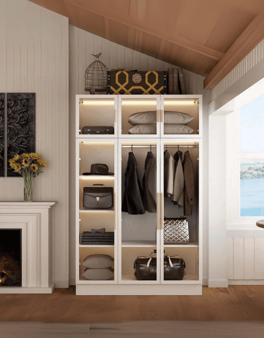 درسينج خشب ام دي اف أبيض - 220×120×50 سم كود Dressing15000 _ دريسنج