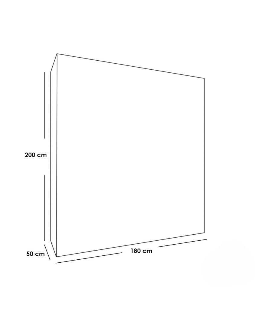 دريسنج ام دى اف أبيض - 180×200×50 سم كود Dressing15008 _ دريسنج