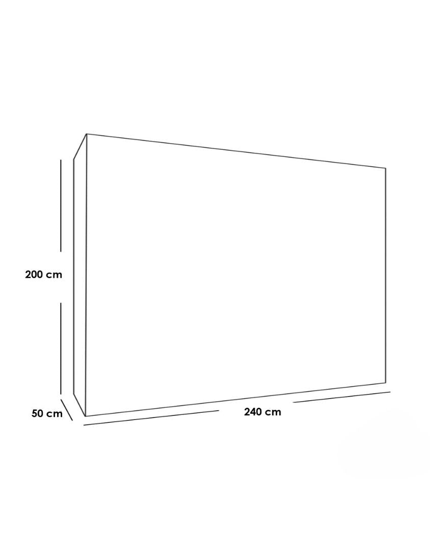 دريسنج ام دى اف أبيض - 200×240×50 سم كود Dressing15007 _ دريسنج