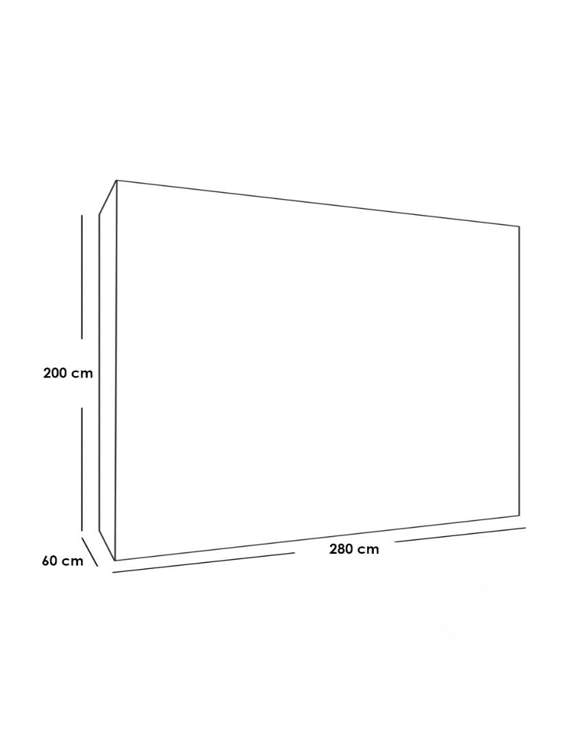 دريسنج ام دى اف بيج - 200×280×60 سم كود Dressing15006
