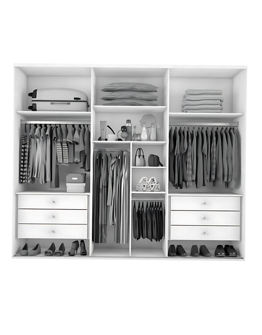 دريسنج ام دي اف ابيض - 200× 240× 200×50 سم كود Dressing15016 _ دريسنج