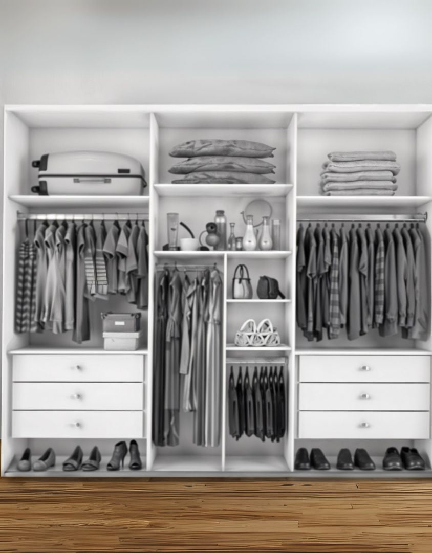 دريسنج ام دي اف ابيض - 200× 240× 200×50 سم كود Dressing15016 _ دريسنج
