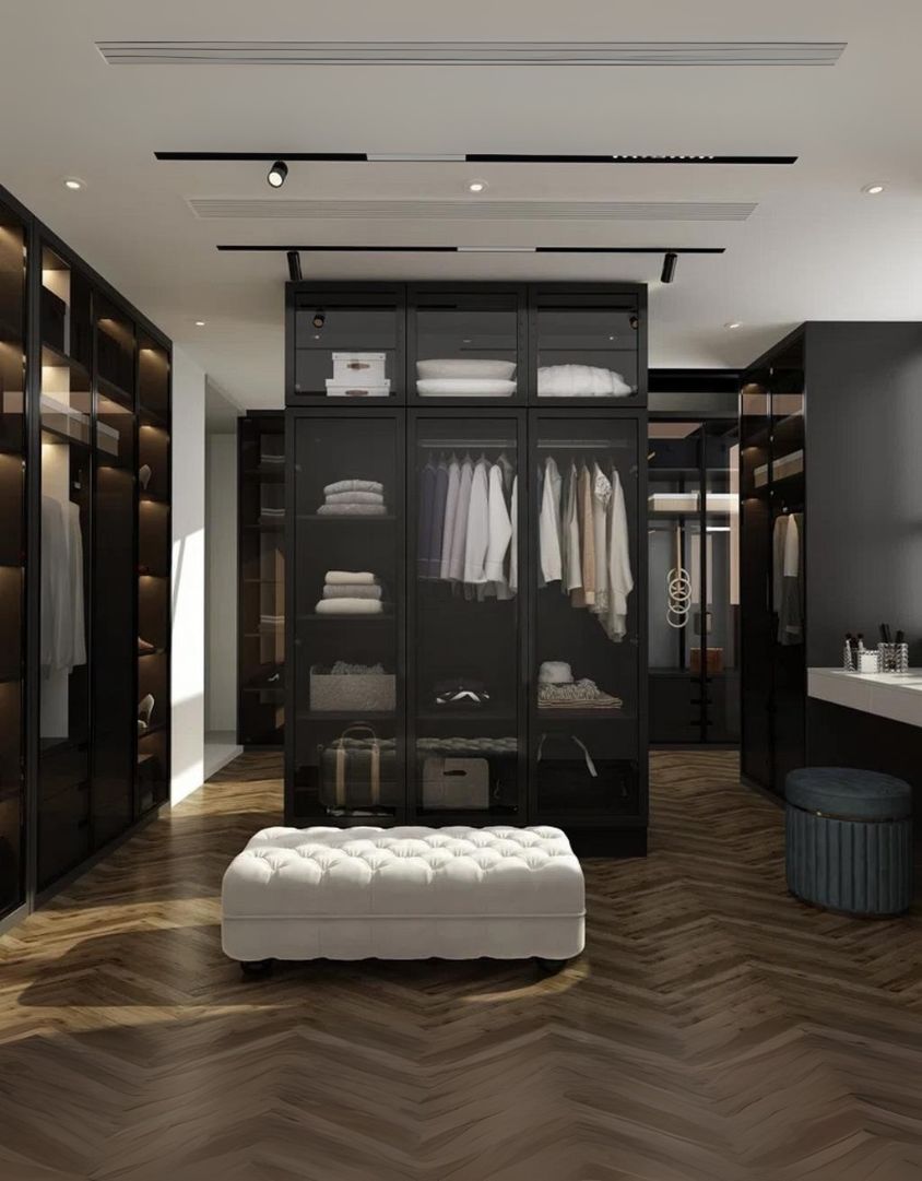 دريسنج ام دي اف اسود - 240×150×50 سم كود Dressing15012