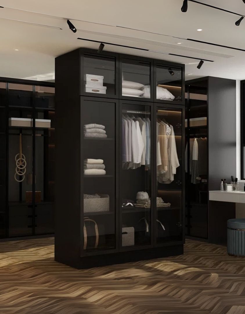 دريسنج ام دي اف اسود - 240×150×50 سم كود Dressing15012