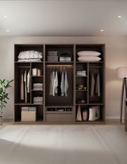 MDF wood dressing, brown - 200×50×200 cm code Dressing15009 _ dressing