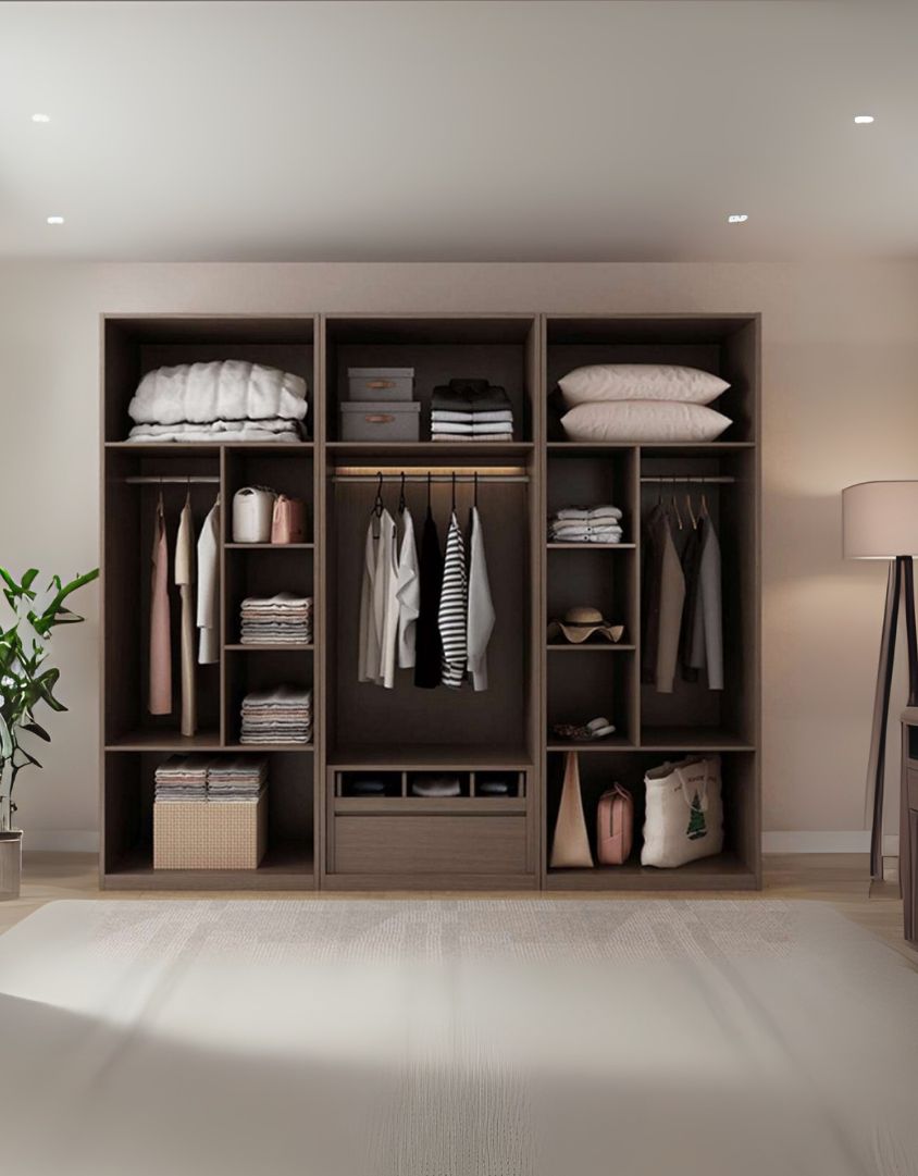 دريسنج خشب ام دى اف بني - 200×50×200 سم كود Dressing15009 _ دريسنج