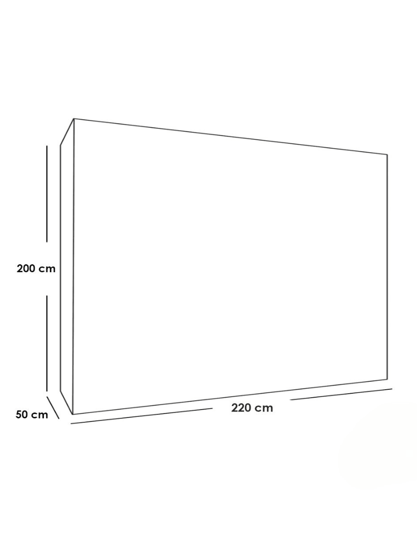 دريسنج خشب ام دي اف بني - 200×50×220 سم كود Dressing15002 _ دريسنج