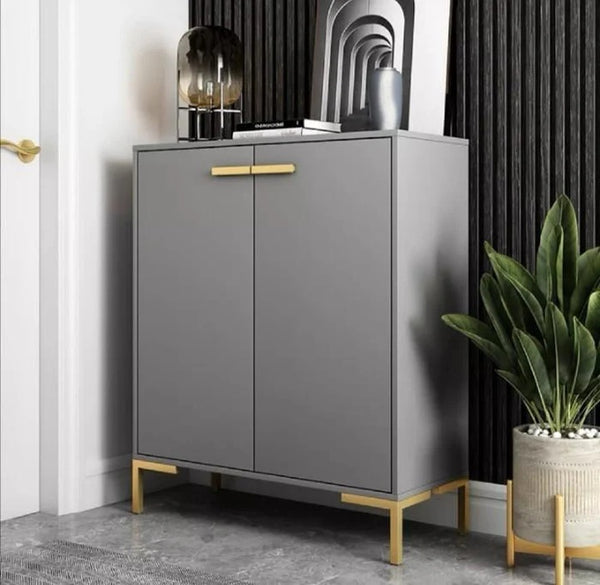 Grey shoe cabinet