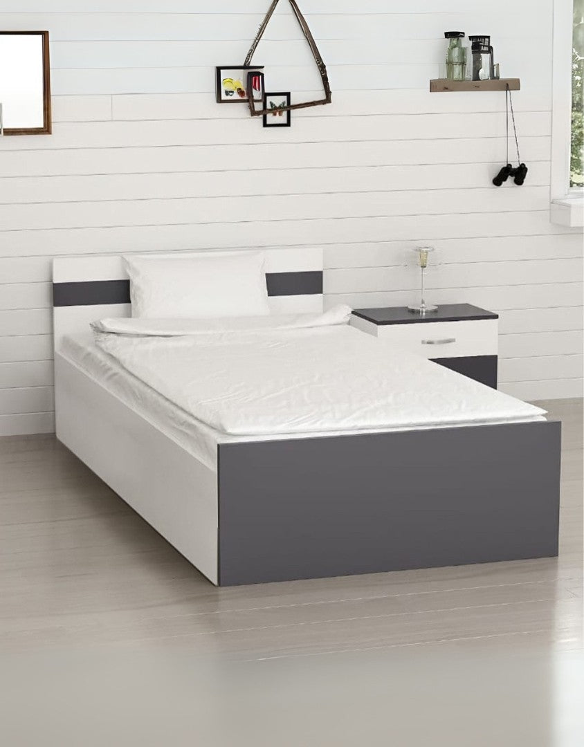 غرفة نوم أطفال خشب ام دي اف 3 قطع - أبيض و رمادي كود Bedroom12037 _ غرفة نوم