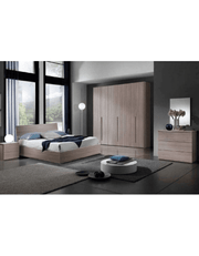 غرفة نوم خشب ام دى اف 5 قطع - بيج كود Bedroom12035 _