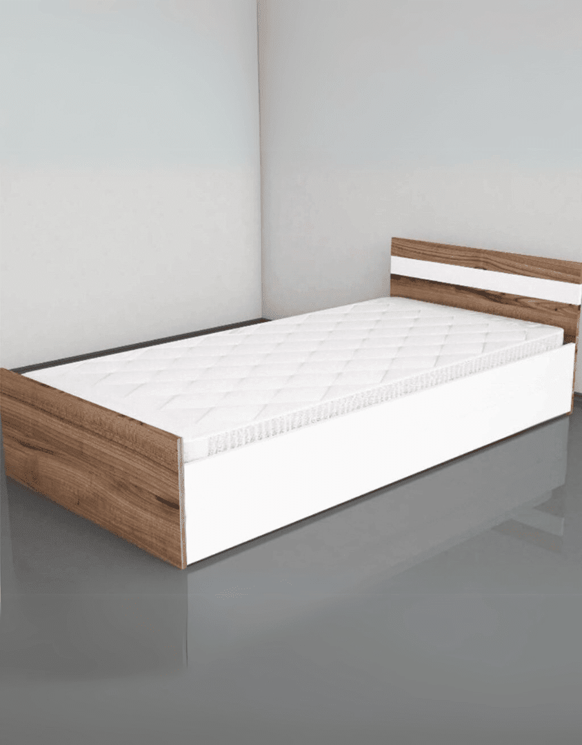 MDF wood bedroom set, 3 pieces - white and beige, code Bedroom12029 _ bedrooms