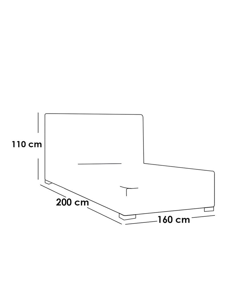 غرفة نوم خشب ام دي اف 5 قطع - اوف وايت و اسود كود Bedroom12005 _ غرفة نوم