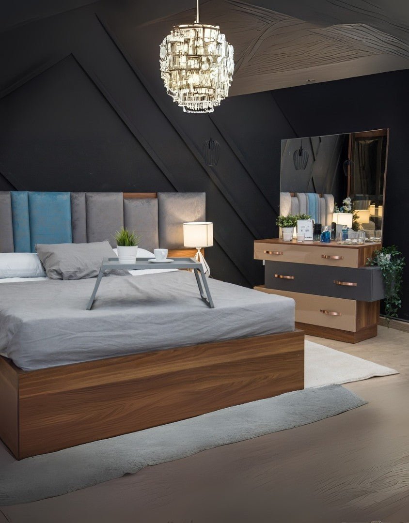 غرفة نوم خشب ام دي اف 5 قطع - متعدد الالوان كود Bedroom12018 _ غرفة نوم
