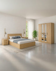 غرفة نوم خشب إتحاد أوربي 4 قطع - بيج كود Bedroom12013 _ غرفة نوم