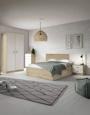 غرفة نوم خشب إتحاد أوربي 4 قطع - بيج و أبيض كود Bedroom12010 _ غرفة نوم