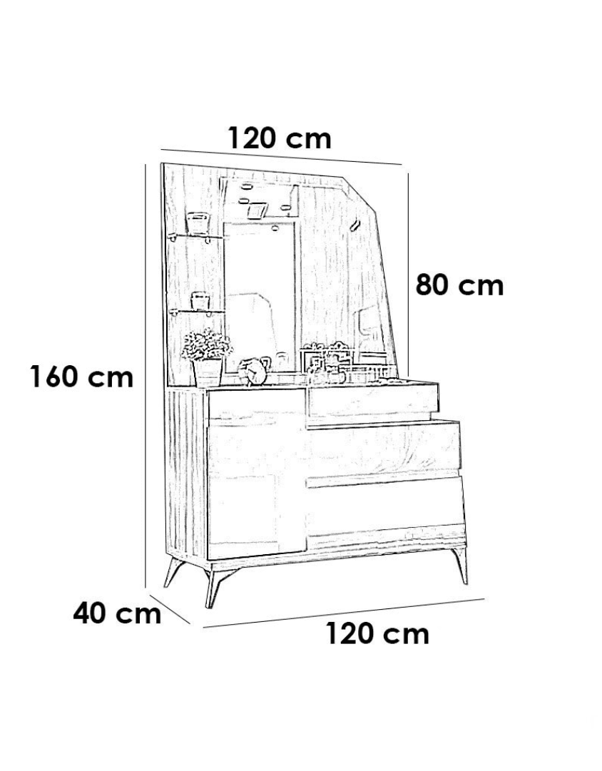 غرفة نوم خشب إتحاد أوروبي 5 قطع - بيج واسود كود Bedroom12032 _ غرف نوم