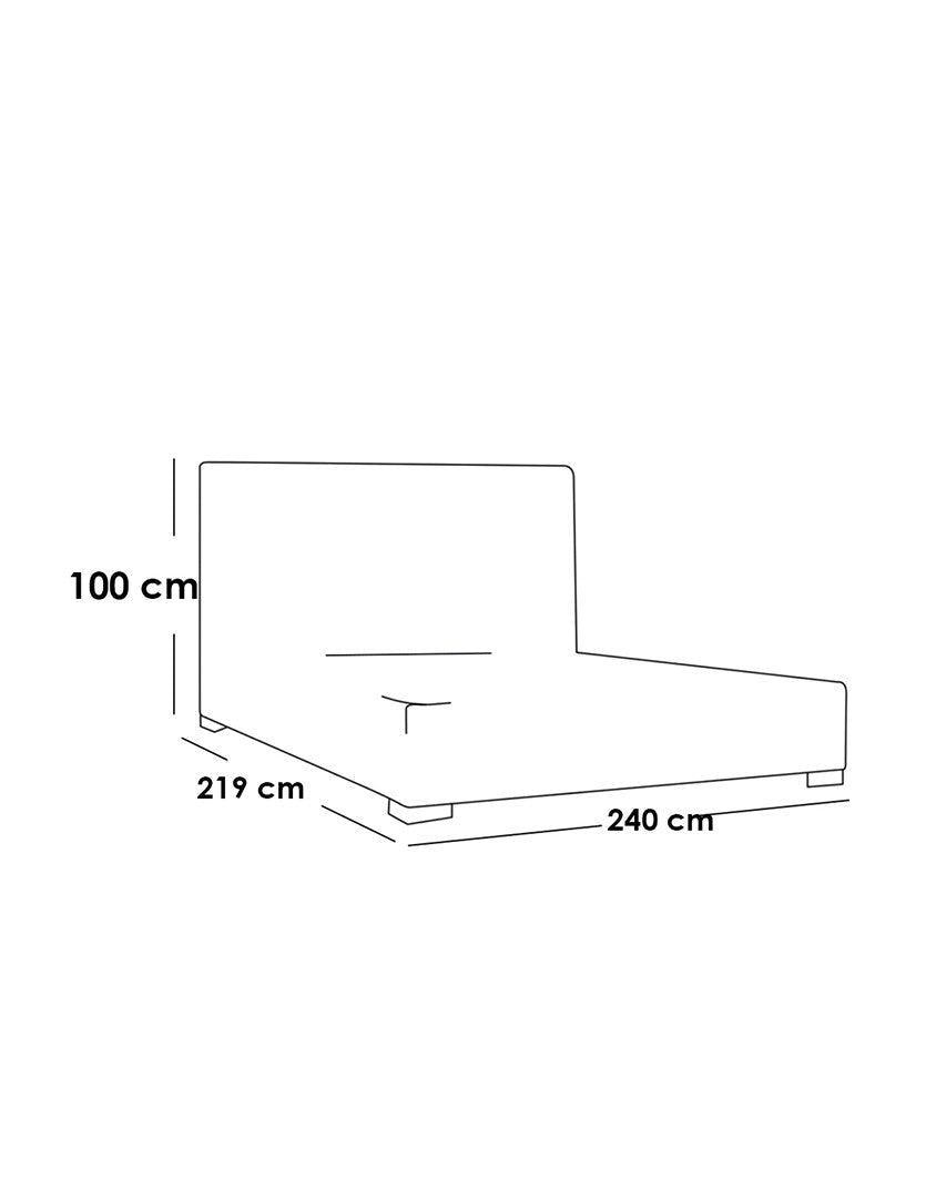 غرفة نوم خشب حُبيبي 5 قطع - بني و رمادي كود Bedroom12007 _ غرفة نوم
