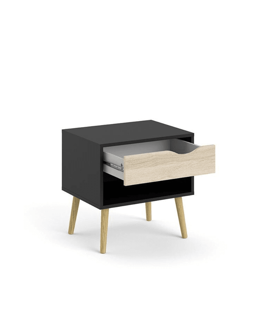 كمود 50×40×50 سم - بيج وأسود كود Commode14017 _ كومود